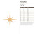 Polaris Star Wood Cutout for Crafts, Unfinished Baltic Birch Craft Shape