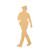 Policeman Wood Cutout for Crafts, Unfinished Baltic Birch Craft Shape