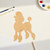 Poodle 1 Wood Cutout for Crafts, Unfinished Baltic Birch Craft Shape