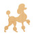 Poodle 2 Wood Cutout for Crafts, Unfinished Baltic Birch Craft Shape