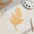 Poppy Leaf Wood Cutout for Crafts, Unfinished Baltic Birch Craft Shape