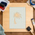 Palm Tree Reusable Mylar Stencil, 10 mil Plastic Paint Stencil for Crafts and Decor