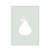 Pear 1 Reusable Mylar Stencil, 10 mil Plastic Paint Stencil for Crafts and Decor