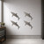 Shark 2 Steel Cutout Shape, Raw Metal Wall Art and Craft Supply