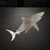 Shark 5 Steel Cutout Shape, Raw Metal Wall Art and Craft Supply