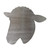 Sheep Head Steel Cutout Shape, Raw Metal Wall Art and Craft Supply