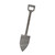 Shovel 2 Steel Cutout Shape, Raw Metal Wall Art and Craft Supply