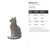 Sitting Cat 1 Steel Cutout Shape, Raw Metal Wall Art and Craft Supply