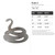 Snake 2 Steel Cutout Shape, Raw Metal Wall Art and Craft Supply