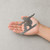 Snowboarder Steel Cutout Shape, Raw Metal Wall Art and Craft Supply