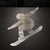 Snowboarder Steel Cutout Shape, Raw Metal Wall Art and Craft Supply