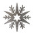 Snowflake Star Steel Cutout Shape, Raw Metal Wall Art and Craft Supply