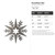 Snowflake Star Steel Cutout Shape, Raw Metal Wall Art and Craft Supply