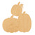 Pumpkin Stack Wood Cutout for Crafts, Unfinished Baltic Birch Craft Shape