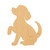 Puppy 1 Wood Cutout for Crafts, Unfinished Baltic Birch Craft Shape