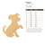 Puppy 2 Wood Cutout for Crafts, Unfinished Baltic Birch Craft Shape