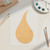Rain Drop Wood Cutout for Crafts, Unfinished Baltic Birch Craft Shape