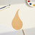 Rain Drop Wood Cutout for Crafts, Unfinished Baltic Birch Craft Shape