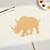 Rhinoceros Wood Cutout for Crafts, Unfinished Baltic Birch Craft Shape