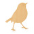 Robin 3 Wood Cutout for Crafts, Unfinished Baltic Birch Craft Shape