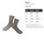 Socks Steel Cutout Shape, Raw Metal Wall Art and Craft Supply