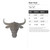 Steer Head Steel Cutout Shape, Raw Metal Wall Art and Craft Supply