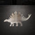 Stegosaurus 2 Steel Cutout Shape, Raw Metal Wall Art and Craft Supply