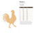Rooster 2 Wood Cutout for Crafts, Unfinished Baltic Birch Craft Shape