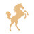 Running Horse 2 Wood Cutout for Crafts, Unfinished Baltic Birch Craft Shape