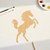 Running Horse 2 Wood Cutout for Crafts, Unfinished Baltic Birch Craft Shape