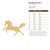 Running Horse 3 Wood Cutout for Crafts, Unfinished Baltic Birch Craft Shape