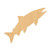 Salmon Fish Jumping Wood Cutout for Crafts, Unfinished Baltic Birch Craft Shape