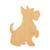 Scottie Dog Wood Cutout for Crafts, Unfinished Baltic Birch Craft Shape
