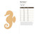 Sea Horse 1 Wood Cutout for Crafts, Unfinished Baltic Birch Craft Shape