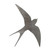 Swallow 2 Steel Cutout Shape, Raw Metal Wall Art and Craft Supply