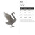 Swan Steel Cutout Shape, Raw Metal Wall Art and Craft Supply