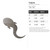 Tadpole Steel Cutout Shape, Raw Metal Wall Art and Craft Supply
