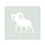 Ram 2 Reusable Mylar Stencil, 10 mil Plastic Paint Stencil for Crafts and Decor