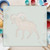 Ram 2 Reusable Mylar Stencil, 10 mil Plastic Paint Stencil for Crafts and Decor