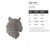 Tiger Head Steel Cutout Shape, Raw Metal Wall Art and Craft Supply