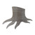 Tree Stump Steel Cutout Shape, Raw Metal Wall Art and Craft Supply