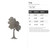 Tree Steel Cutout Shape, Raw Metal Wall Art and Craft Supply