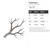 Treebranch Steel Cutout Shape, Raw Metal Wall Art and Craft Supply