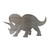 Triceratops 2 Steel Cutout Shape, Raw Metal Wall Art and Craft Supply