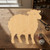 Sheep 2 Wood Cutout for Crafts, Unfinished Baltic Birch Craft Shape