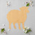 Sheep 2 Wood Cutout for Crafts, Unfinished Baltic Birch Craft Shape