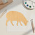 Sheep 3 Wood Cutout for Crafts, Unfinished Baltic Birch Craft Shape