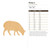 Sheep 3 Wood Cutout for Crafts, Unfinished Baltic Birch Craft Shape
