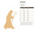 Shepherd Wood Cutout for Crafts, Unfinished Baltic Birch Craft Shape