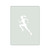 Running Girl 1 Reusable Mylar Stencil, 10 mil Plastic Paint Stencil for Crafts and Decor